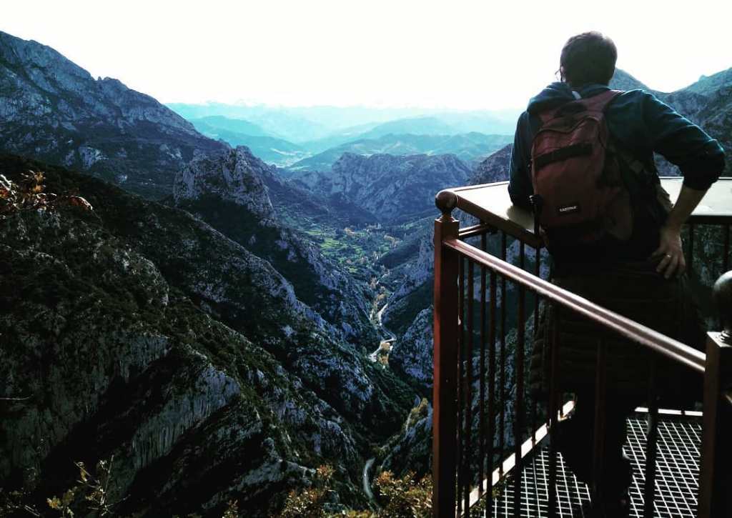 Vistas al Desfiladero de la Hermida desde el Mirador de Santa Catalina.
